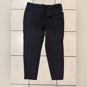 Terra & Sky Women’s Plus Size 2XL Black Soft Stretch Casual Pull-On Leggings